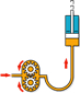 油圧式シザーリフトイメージ図