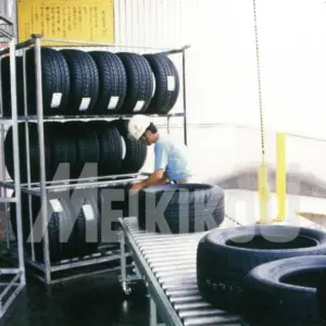 タイヤ配送センターコンベア